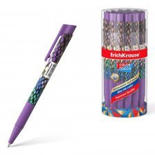 Ручка шариковая, автоматическая, Erich Krause "Color Touch. Purple Python ", 0,7 мм, синяя, круглый пластиковый корпус, в тубусе 24 шт