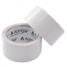 Клейкая лента двусторонняя Alingar, 48 мм * 14 м, основа полипропилен, белая, уп. 6 шт.