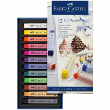 Пастель Faber-Castell "Soft pastels", 12 цветов, картон. упак.