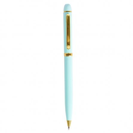 Ручка подарочная шариковая Alingar, 1,0 мм, синяя, поворотный механизм, круглый, цветной, пластиковый корпус, картонная упаковка фото 3